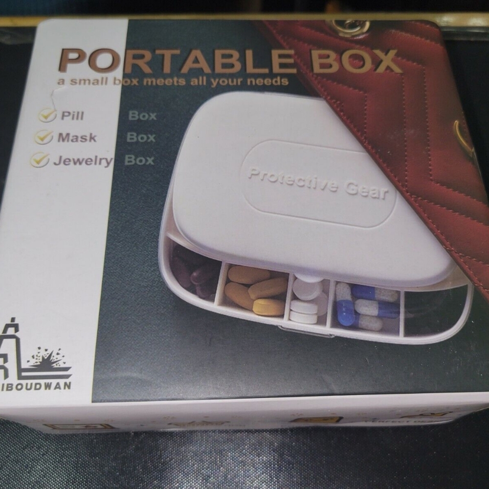 Multifunctional Mask Storage Box Pill Box jewelry box and storage ideas.